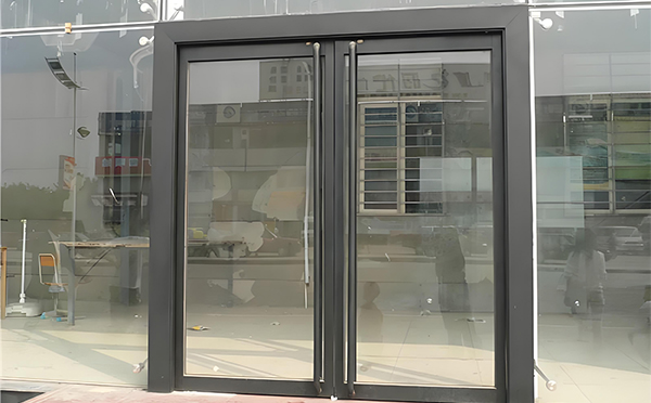 城固玻璃地弹门